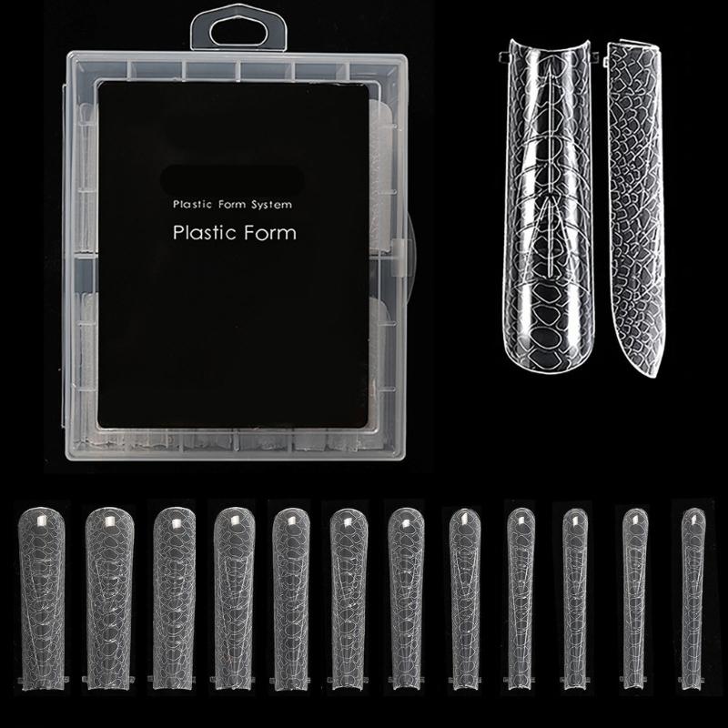 

Professional Almond Nail Extension Forms Full Coverage Easy to Use 12 Size Options for Nail Decoration