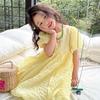 Girls' Summer Dress Solid Color Sweet Dress Short Sleeved Princess Dress Fluffy Dress for Children Clothing