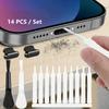 14-teiliges Mini-Reinigungsbürsten-Set Anti-Verstopfungs-Staubentfernungs-Kit mit Präzisionsspitzen Ergonomischer Griff