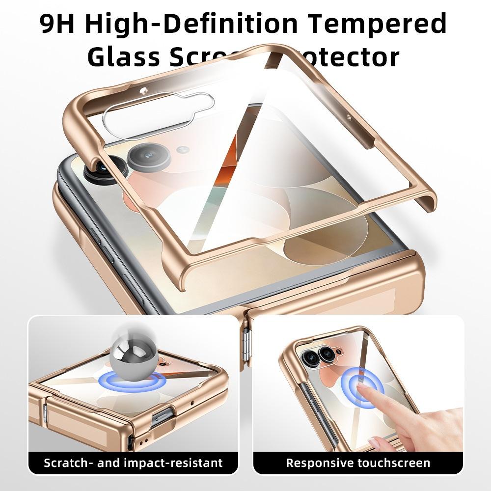 Applicable to Motorola MotoRazr70Ultra mobile phone case center shaft bracket razr60 all-inclusive case film integrated 5
