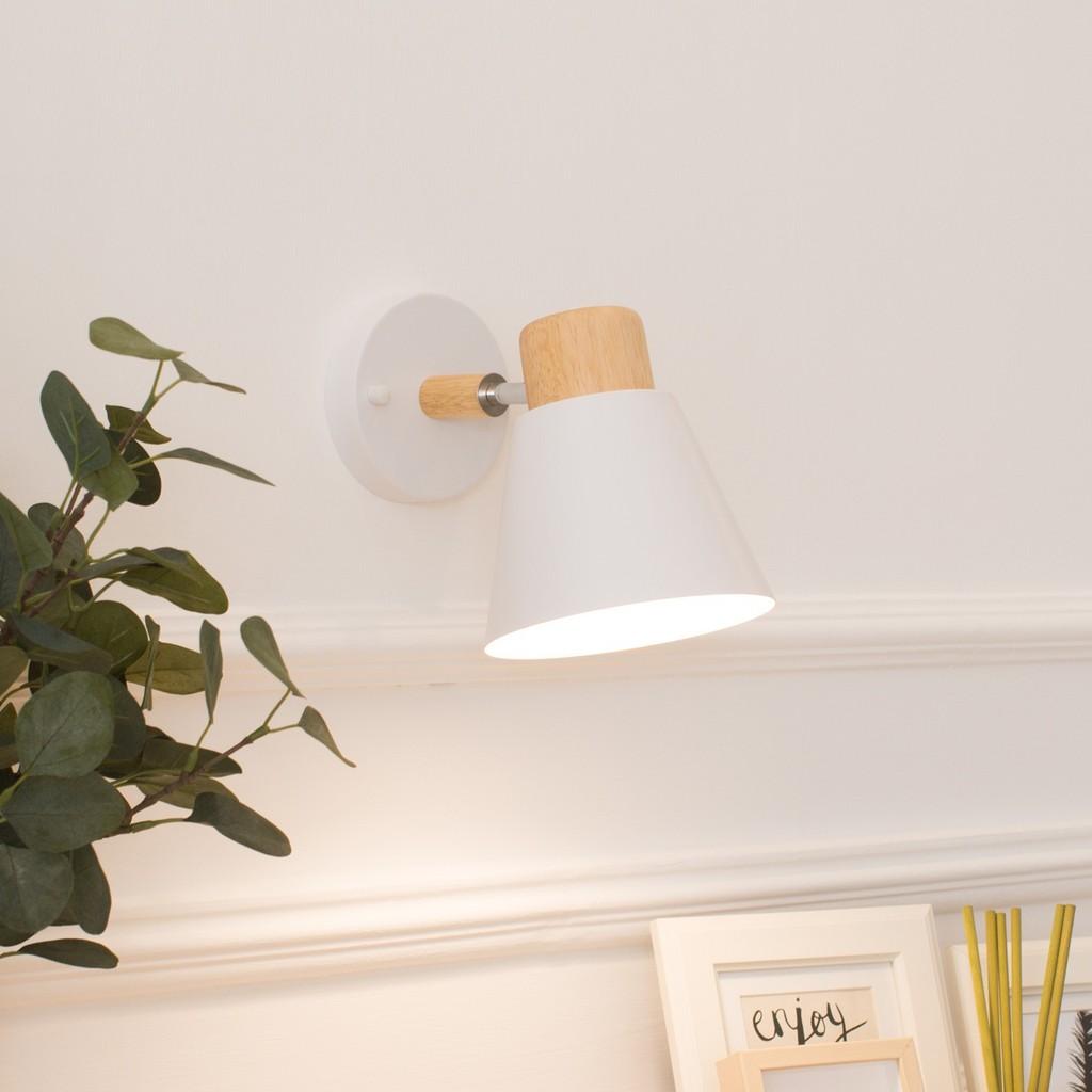 Modern Nordic Iron Wall Lamp With Led Warm Light For Bedroom And Living Room Decor