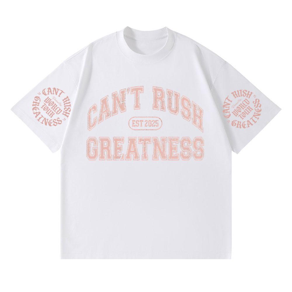 Central Cee CAN'T RUSH GREATNESS World Tour 2025 T-shirt Summer Cotton Short Sleeve T Shirts Men Women Fashion Hip Hop T-shirts