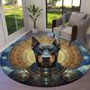 AnimalSorcerer Round Area Rug,Carpet Rug for Living Room Bedroom Sofa Playroom Decor,Non Slip Floor Mat