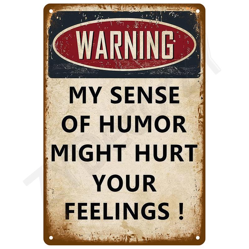 Retro Tin Sign Vintage Metal Signs Plates Posters House Interior Bathroom Wall Art Mural Aesthetic Room Home Decor Decorations