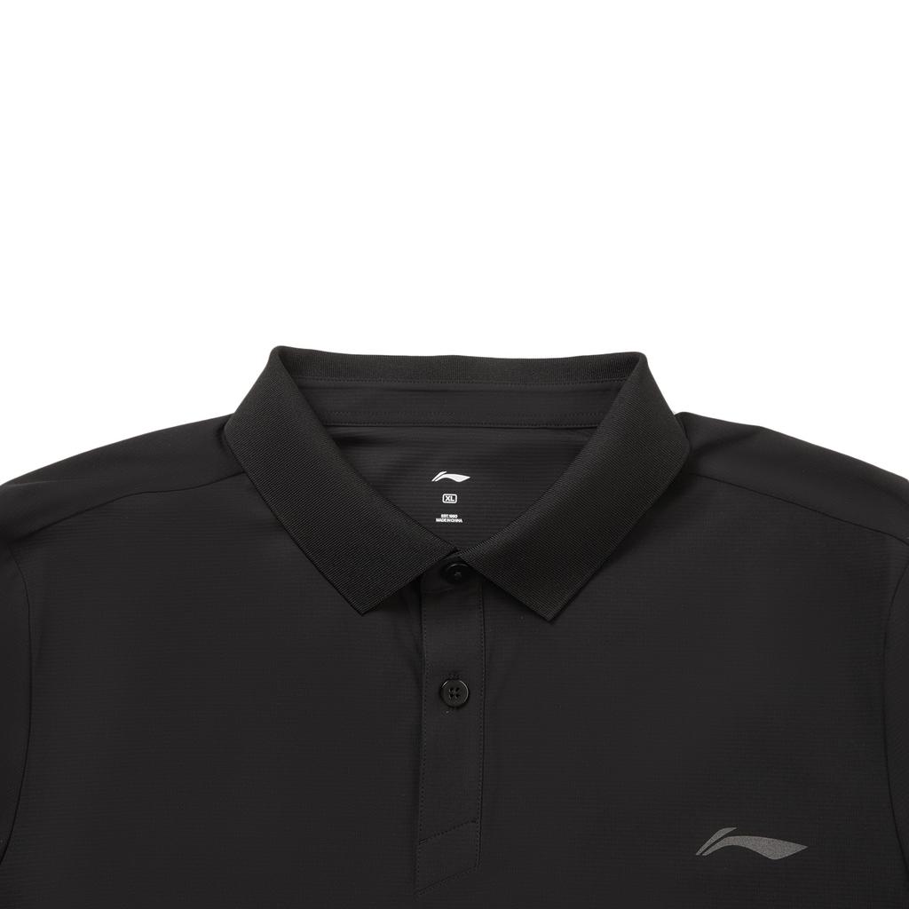 Li-Ning Fitness Series Polo Shirt With Brand Logo Embroidery Men tops APLW347-1