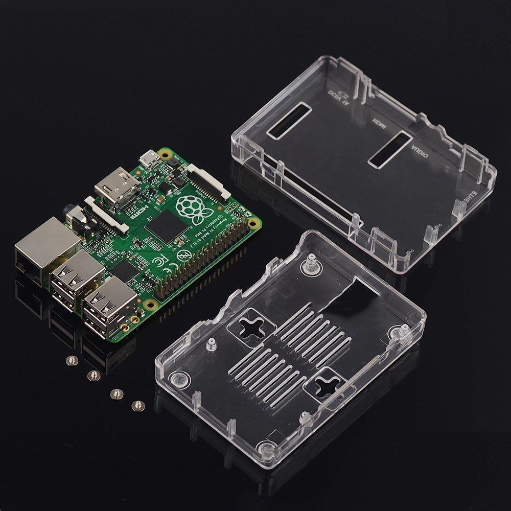 

Захисний чохол Aokin для Raspberry Pi 3, 2 і B+ Mini ABS Shell Cover Case для Raspberry Pi чорний