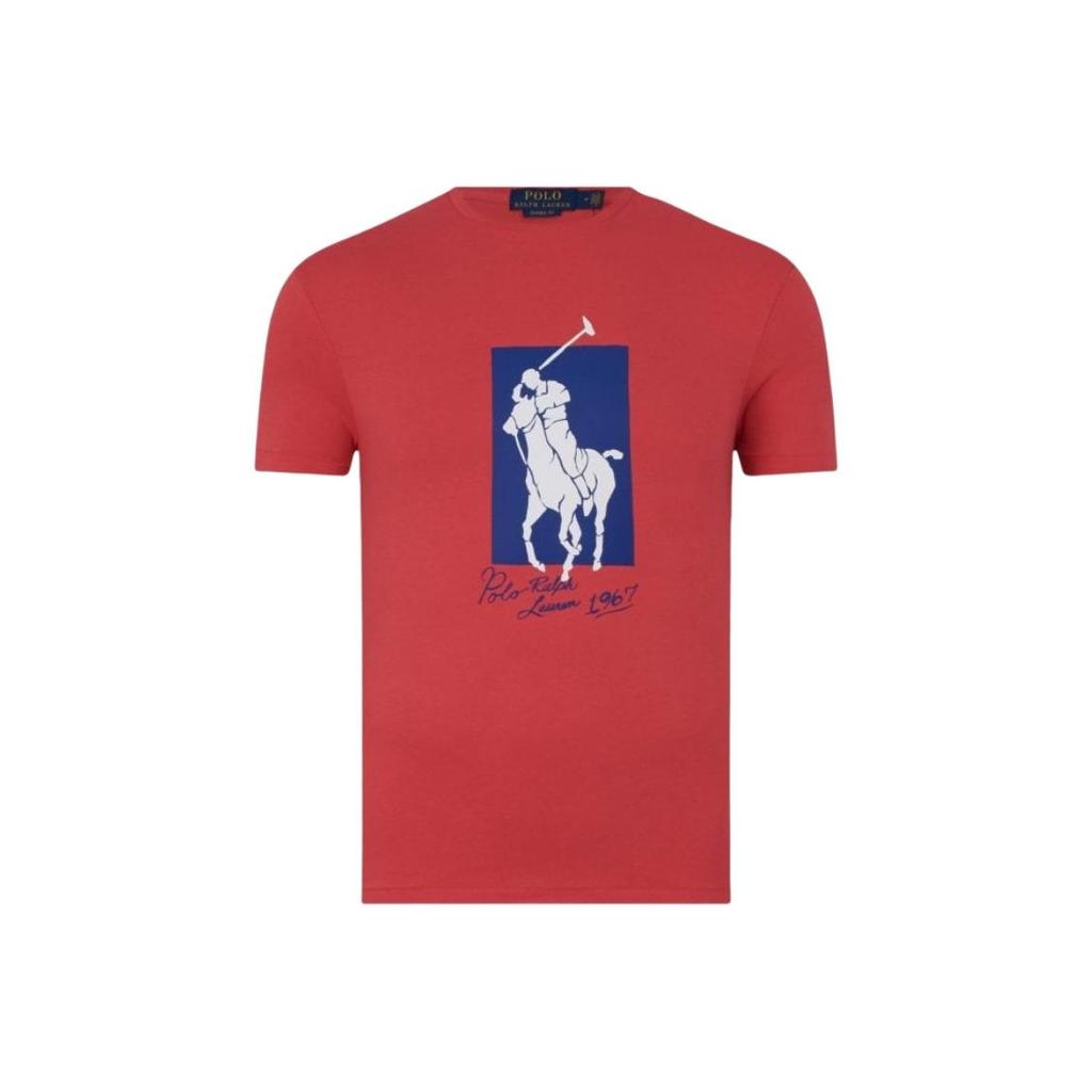 Polo Ralph Lauren Tričko s krátkým rukávem a potiskem loga Big Pony Pánské topy MNPOTSH1N821178-600