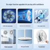 Midea 7-Blade Quiet Oscillating Floor Fan CN Plug (adapter Included)