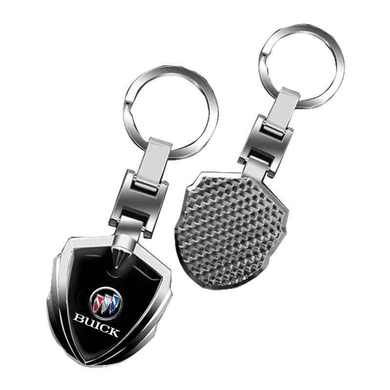 For Buick Enclave Regal Lacrosse Encore Excelle Envision Accessories 3D Metal Car Styling Keychain Key Chain Ring Key Holder Styling Car Accessories