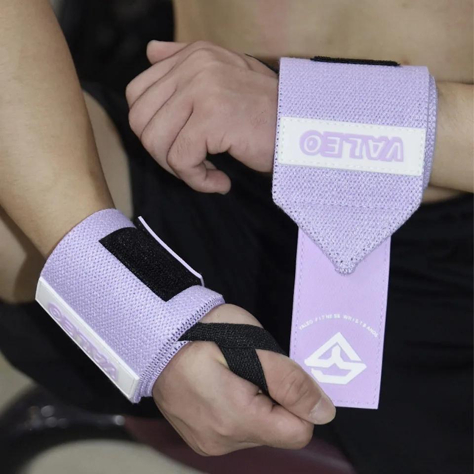 Loogdeel 1Pair Sport Wrist Wrap Sweat Absorbing Pressurized Fitness Weightlifting Bench Press Wrap Around Wristband Sprain Brace