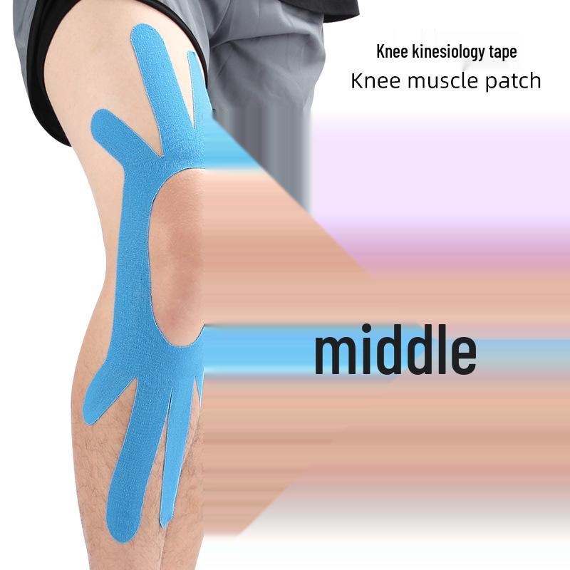 Large Pre-Cut Elastic Knee Muscle Patch for Sports