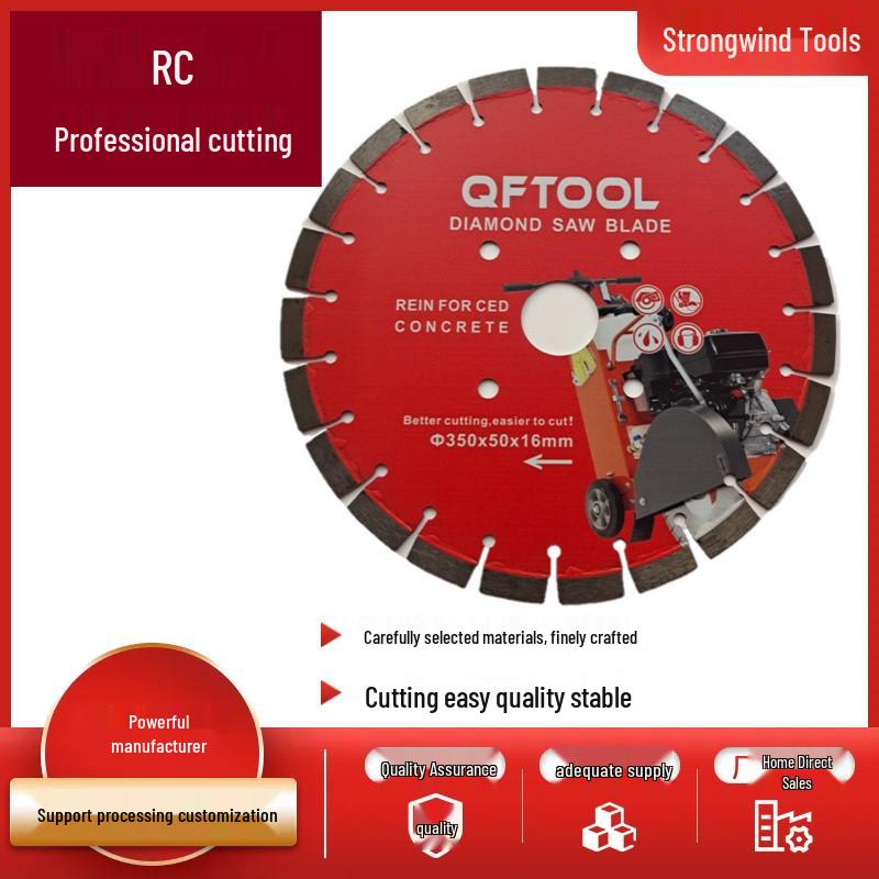 Reinforced Concrete Diamond Saw Blade for Cement, Stone, and Marble Cutting