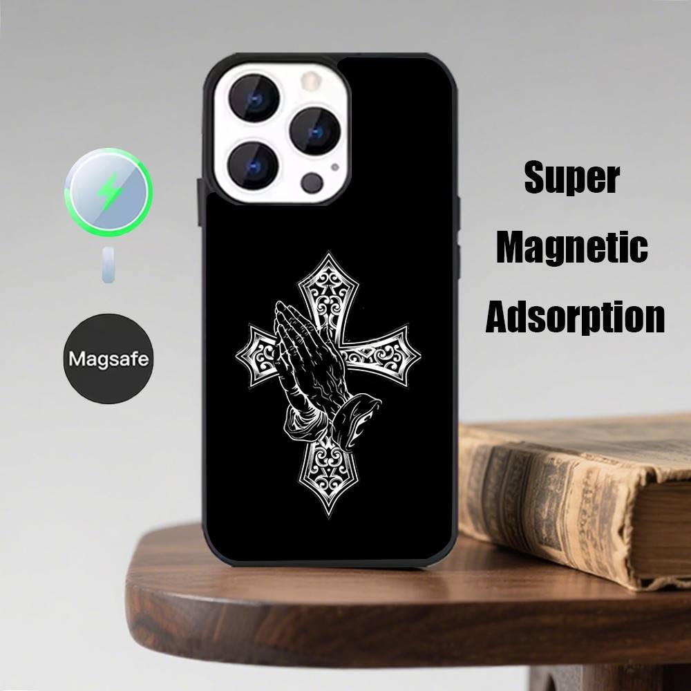 Orthodox Christian Cross Icon Phone Case  For iPhone 16,15,14,13,12,11,Pro,Max,Plus,Mini,Magsafe,Magnetic Wireless Charging Case