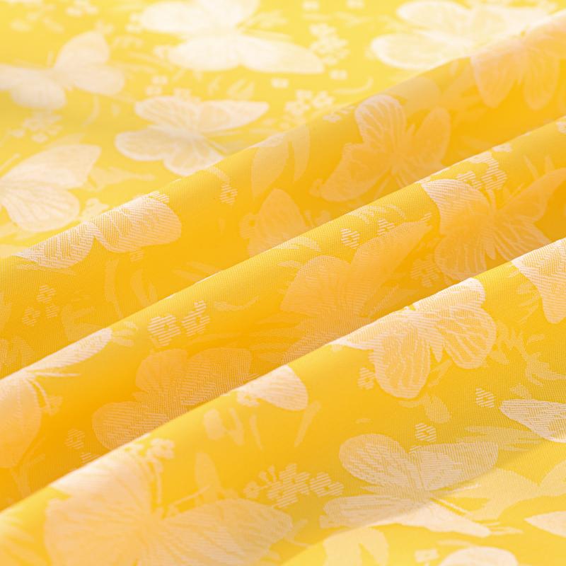 

Dark pattern butterfly flower small fresh jacquard fabric imitation acetate Tencel women s cheongsam dress boy Loaded with jacqu 1 yard&150cm жёлтый