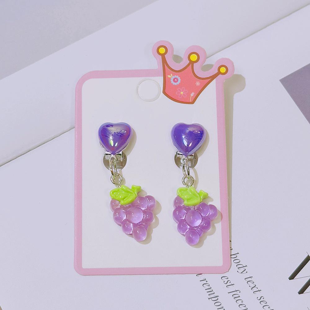 Girls' No-Pierce Fruit Earrings - Cute, Comfortable Clips & Dangles