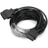 Adaptador de cable de extensión OBDII de 16 pines macho a hembra, conector de cable de diagnóstico de 10 m/32,8 pies