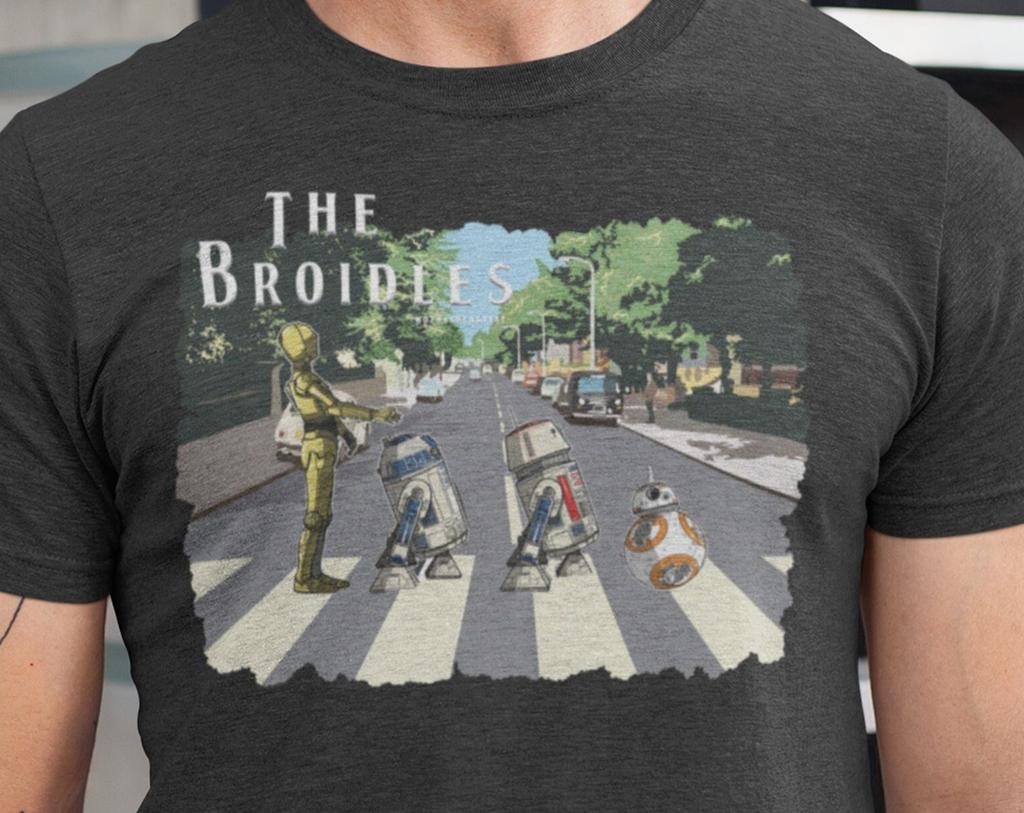 Star Wars Shirt, Droids Abbey Road T-Shirt, Movie Music Mashup Adults Gift For Men T Shirt, Disney Shirt, Starwars Shirts, Star Wars Gift