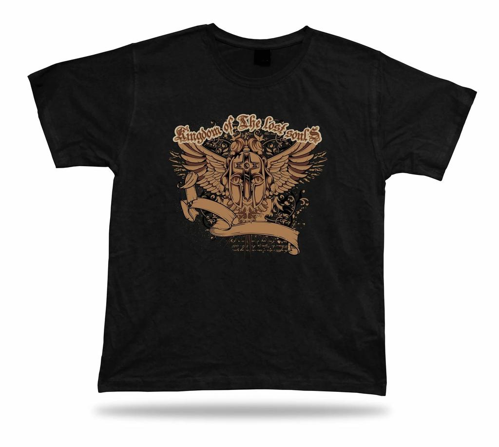 Tshirt Tee Shirt Birthday Gift Idea Lost Soul Helmet Cross Holy Angel Kingdom