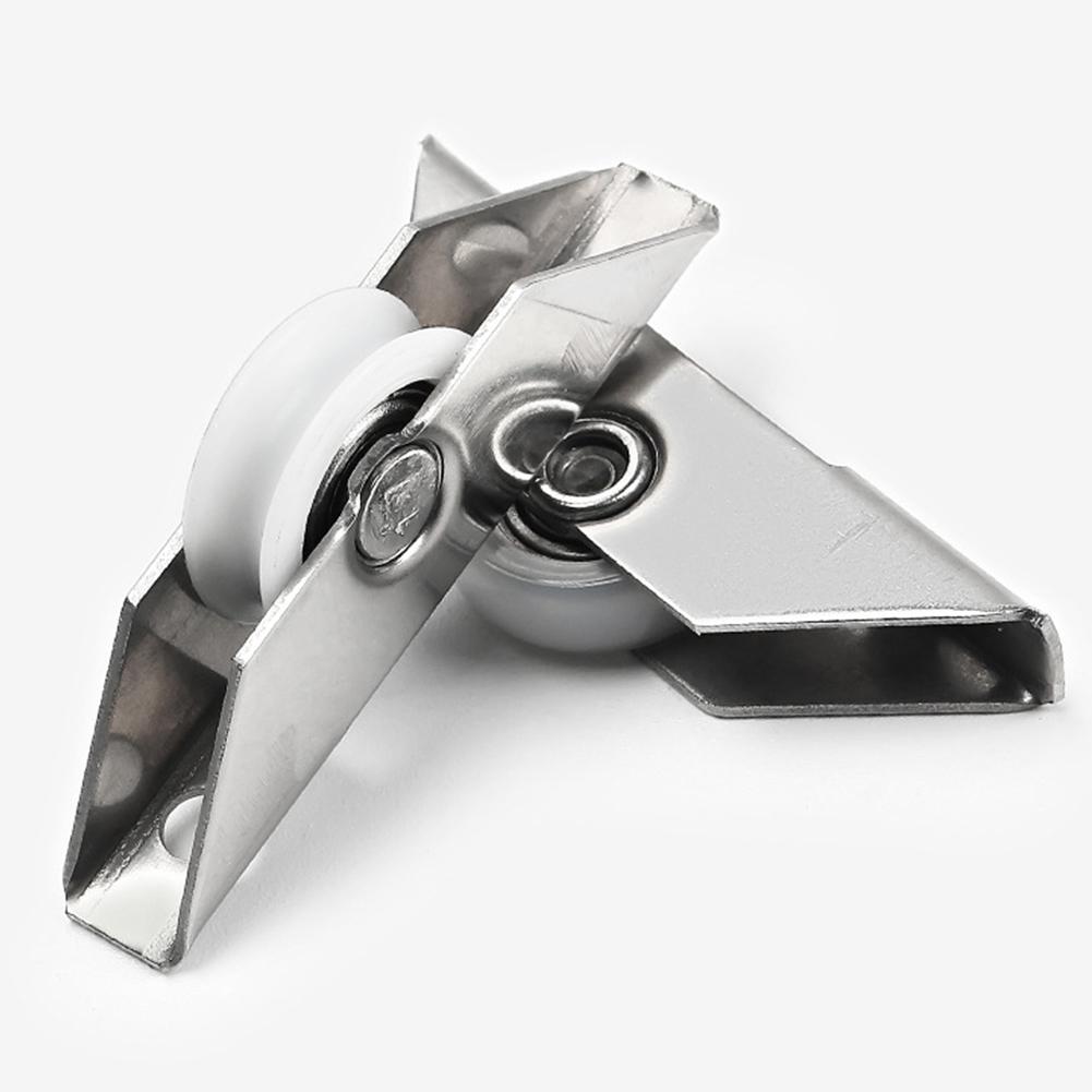 2PCS Door Window Pulley Roller Stainless Steel Bearing Roller Screen Window Door Sliding Wheel Cabinet Door Pulley Hardware