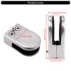 Stainless Steel Glass Clamp Support Bracket Stand Set Adjustable for Staircase and Balcony Railings No Drilling Required
