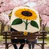 1pc Sunflower Pattern Automatic Open/Close Umbrella with Windproof, 8-Rib Sturdy Canopy, Durable Ribs, Fashionable Design1220A