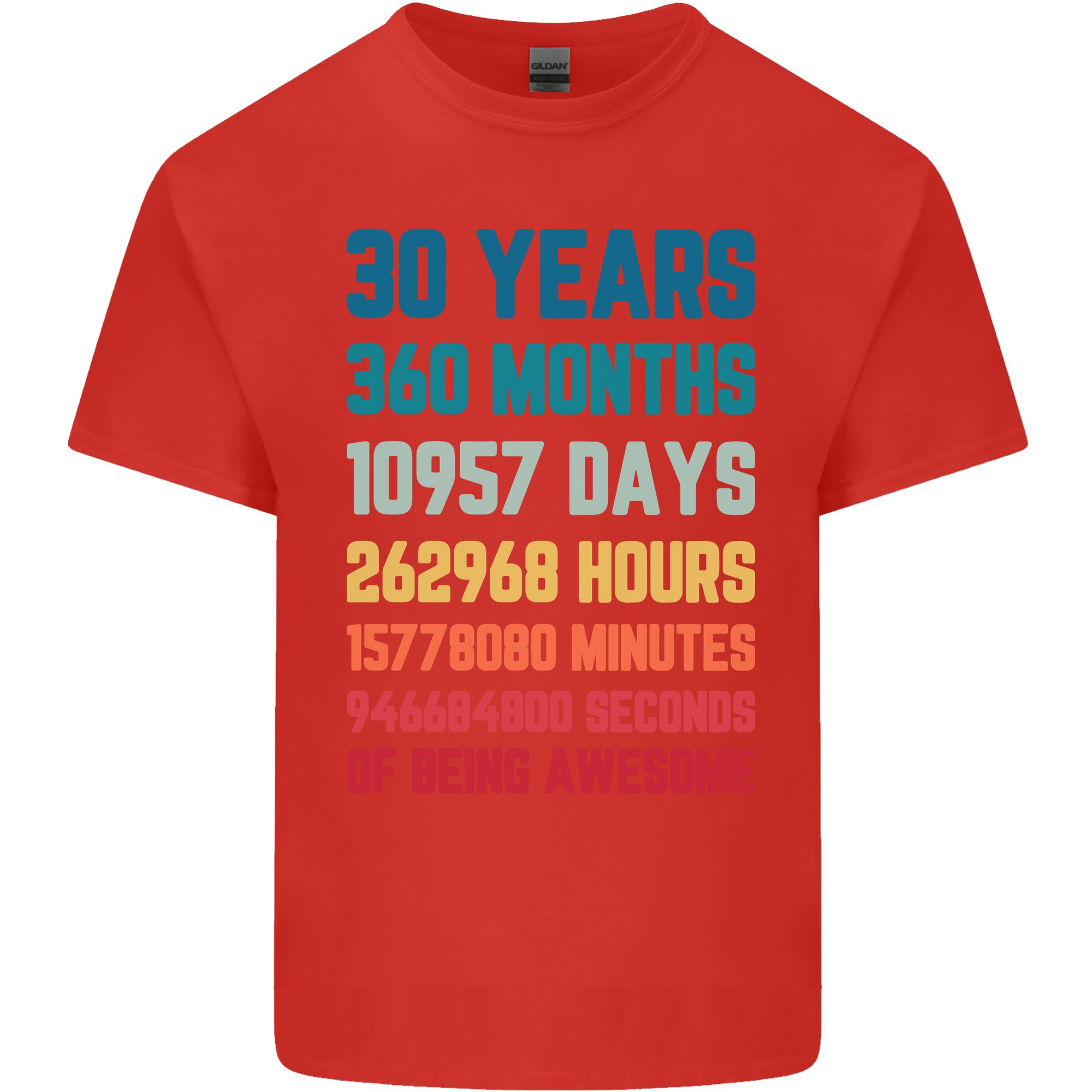 30th Birthday 30 Year Old Unisexs Light Cotton TShirt S