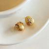 Shiny Zircon Earrings Women Gold Color Eight-Pointed Star Water Drop Stud Earrings Fashion Exquisite Party Daily Jewelry Gifts