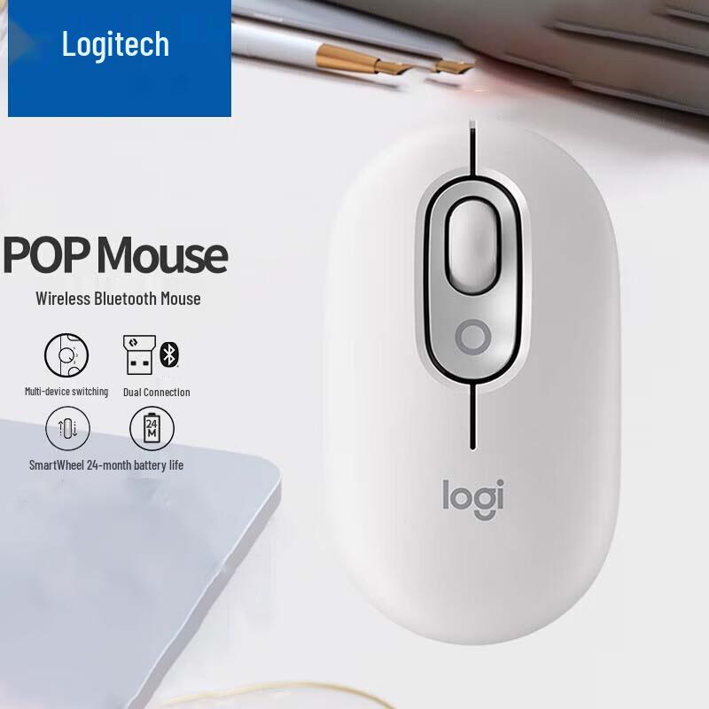 

Logitech POP MOUSE Wireless Bluetooth Mouse