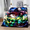 Demon Slayer Printed Blanket Kids Warm Blanket Flannel Soft and Comfortable Blanket Picnic Blanket Birthday Gift