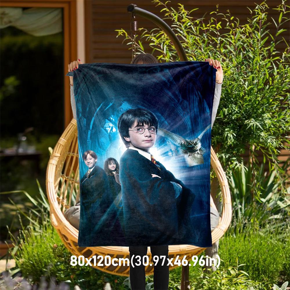 1pc Harry Potter,Hogwarts,magic Outdoor Flannel Throw Blanket All Season Soft Warmth,Home Decor 1031199