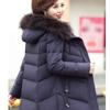 Autumn and Winter Ladies Mid-length Down Padded Jacket, Fashionable Middle-aged and Elderly Padded Jacket