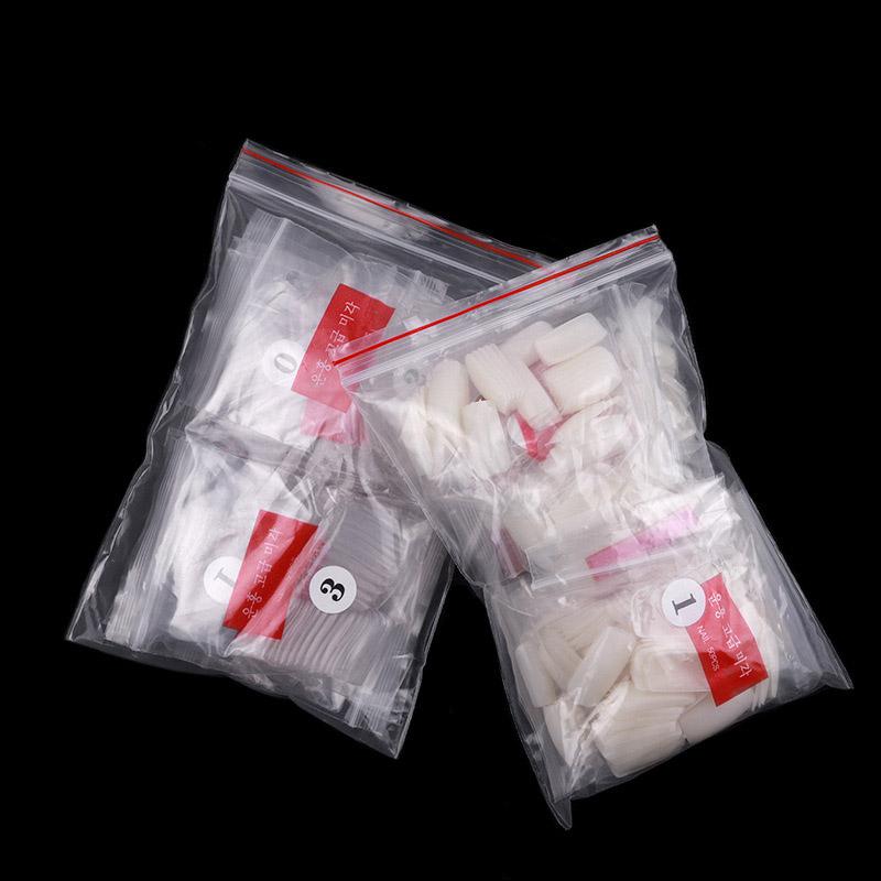 500 pcs/bag French Full Cover False Nail Tips Without Trace Acrylic Artificial Fake Nails Art Manicure Tools