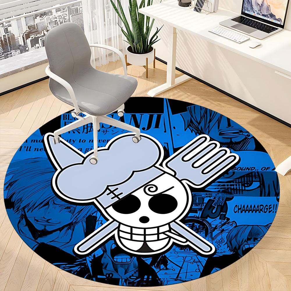 1pc Straw Hat Office Round Area Rug, Under Office Chairs Bedroom Living Room Home Decor  A1022139
