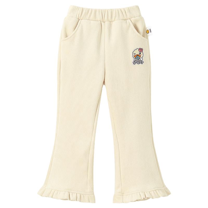 B.Duck Girls' Fleece-Lined Corduroy Flared Pants