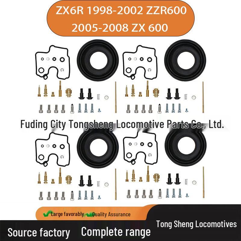 

4-Piece Carburetor Repair Kit for ZX6R (1998-2002) and ZZR600 (2005-2008) Contact Customer Service