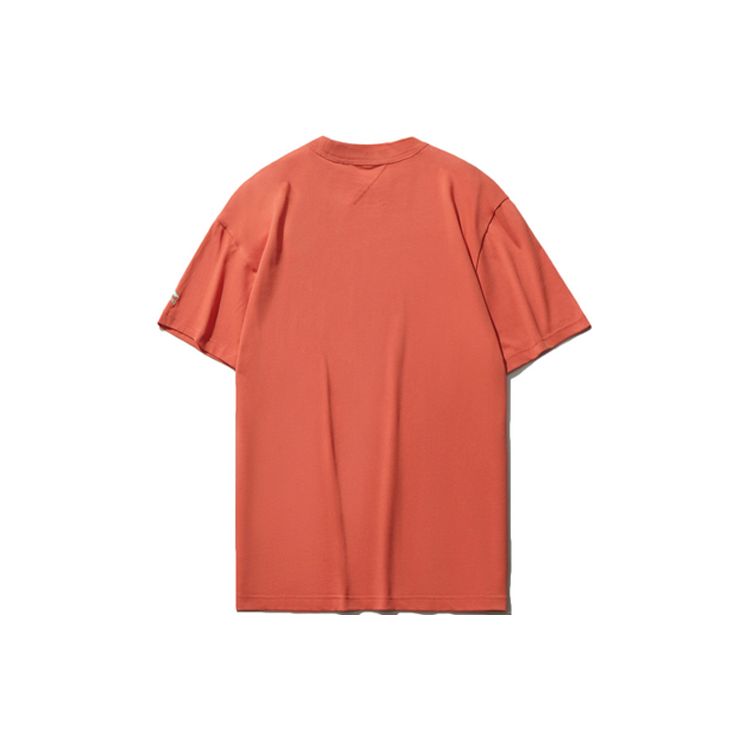 Li-Ning X Disney Sporty Fashion Series Theme Pattern Print Loose Short Sleeve T-Shirt Men Tops Brick-Red AHSR199-3