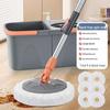 Dual-Use Rotating Mop & Bucket Set for Easy Dry/Wet Cleaning
