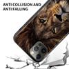 Case For Apple iPhone 13 11 Pro Max 12 Mini XR 7 8 Plus SE 2020 X XS 6 6S 5 5S Black Soft Silicone Cover Big Cat Animal Lion Sac
