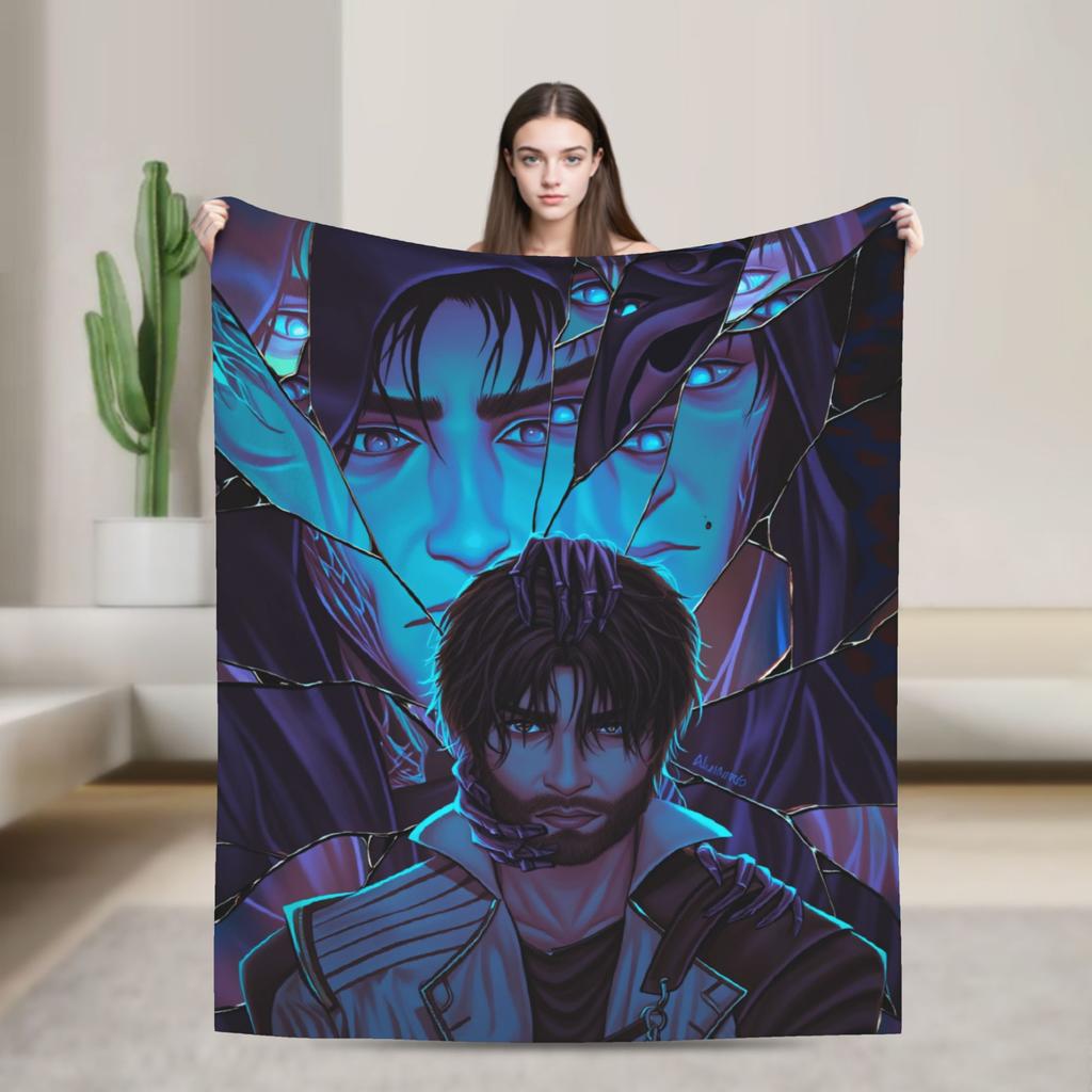 Arcane Flanelldecke Viktor Spiel Anime Jinx Jayce Jesus Sevika Weiche Warme Überwurfdecke für Schlafzimmer Bettdecke Sofabettbezug