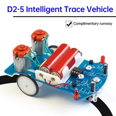 D2-5 Inteligentny Wózek Zestawy DIY Automatyczny Śledzący Patrolujący Wózek Zestaw DIY do Praktyki Lutowania Inteligentny Śledzący Linię Samochód Zestaw