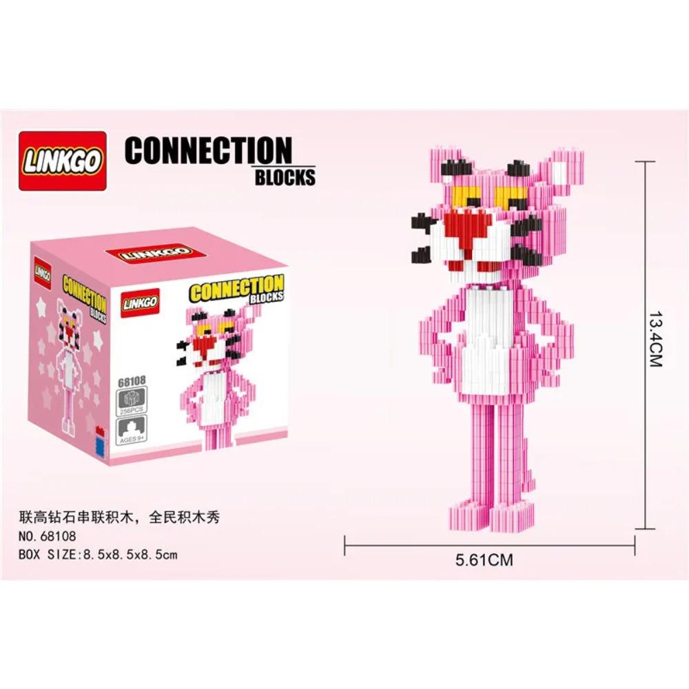 Linkgo Anime Connection Stavebnice Goku Luffy Demon Slayer Nezuko Stitch Pikachu Sasuke 3D Model Mini Cihlová Figurka Hračky