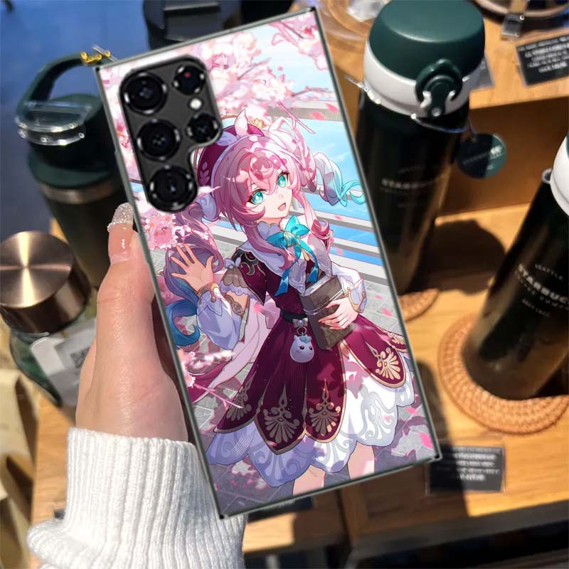 

Чехол для телефона Honkai Star Rail Hyacine для Samsung Galaxy S26 Ultra S25 Edge S24 S23 FE S21 Plus S20 S22 S10 Чехол TPU Capa S Samsung S23 Plus