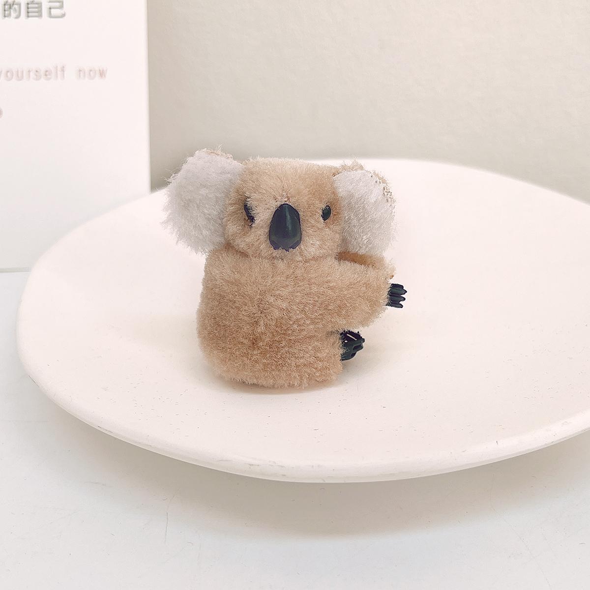 

Мила плюшева коала 3D-мультфільм Кіготь для волосся для жінок, жінок, дівчат, макіяж, заколки, заколки, аксесуари для волосся, краб, затискач для ванни, головні убори хакі