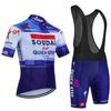 2026 Cycling Suit Short-sleeved Suit Men's Summer Road Cycling Suit Quick-drying Breathable Mountain Strap Cycling Pants Top