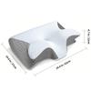 1pc Memory Foam Cervical Pillow, 2 in 1 Ergonomic Contour Orthopedic Pillow for Neck Pain, Contoured Support Pillows,Neck Pillow