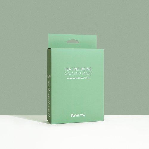 Farmstay Маска успокаивающая с чайным деревом и биомом 10 шт. NONE