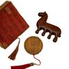 2026 Year of the Horse Chinese Sandalwood Comb Gift Box for Clients & Foreigners
