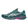 Asics Solution Speed FF 4 Comfortable Fit Rebound Low-Top Tennis Shoes Men sneakers Green Silver 1041A532-300