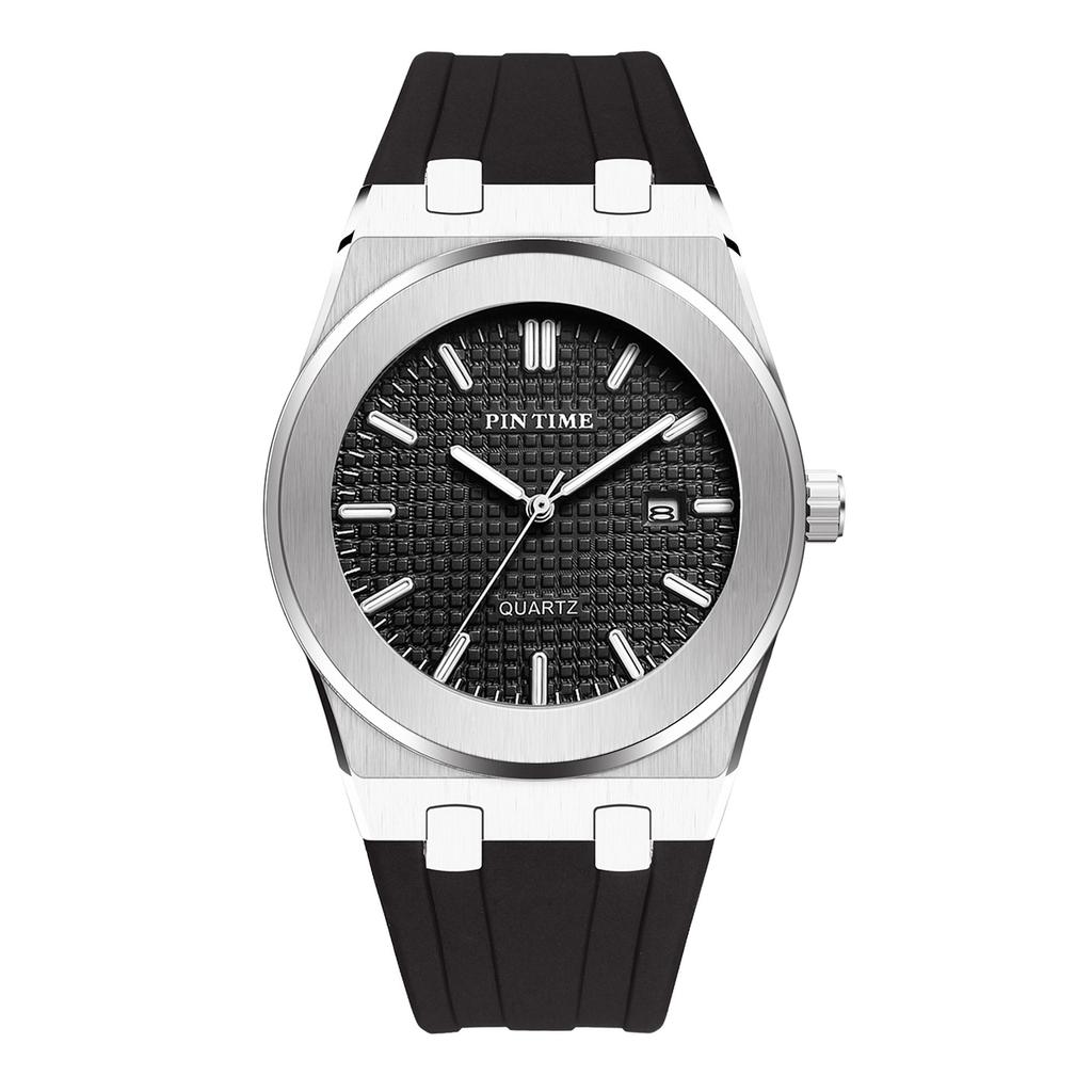 1pc Men's Quartz Watch, Made of Quartz, with Silicone Strap. A Fashionable Quartz Watch for Men, Suitable for All Occasions. Any