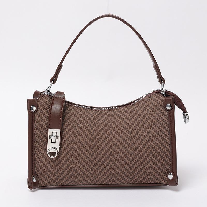 Portable Underarm Bag Women's 2025 Autumn and Winter New Fashion Niche Texture Shoulder Bag Foreign Light Luxury Messenger Bag